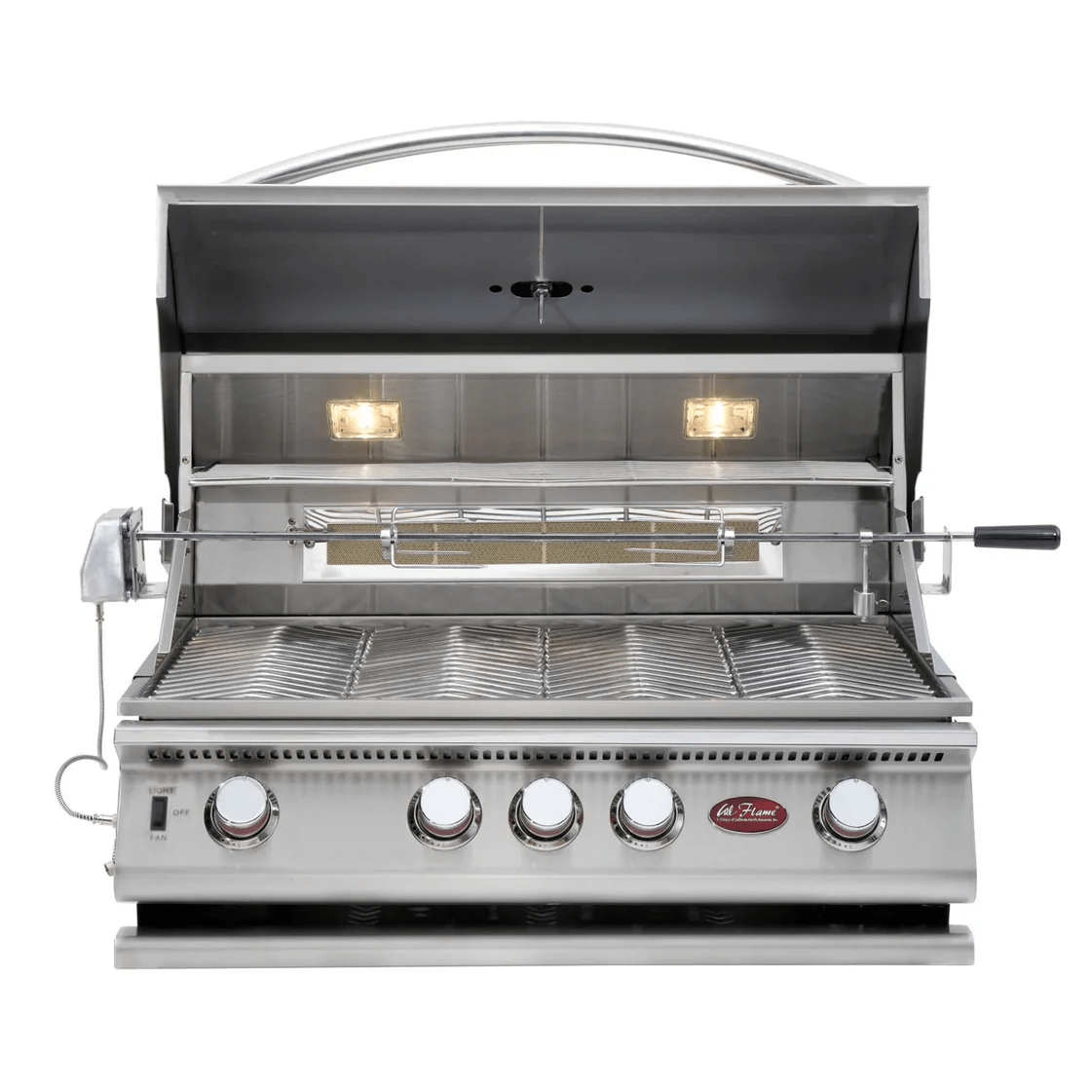 Laguna Q GPV3100 Outdoor Kitchen Island – Premium 5-Burner Convection Grill with Deep Fryer and Side Burners-Cal Flame-InHouse Wellness