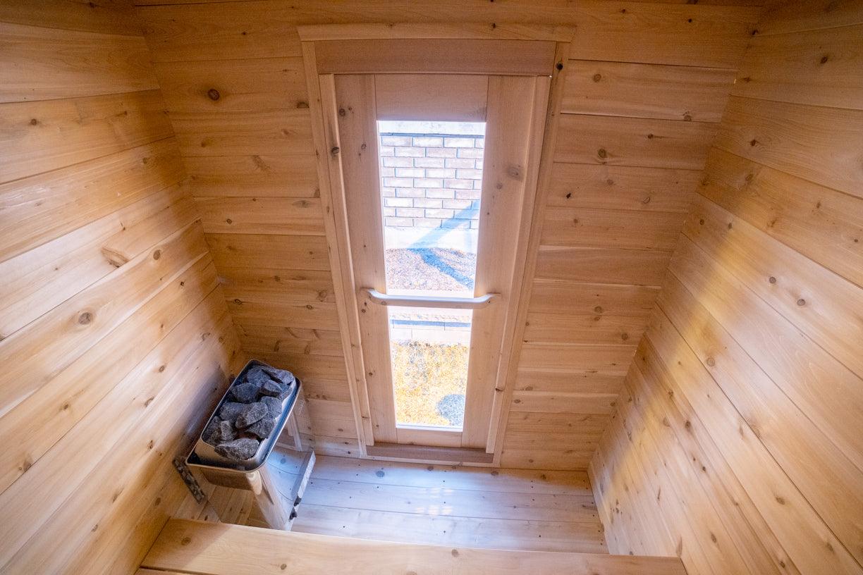 LeisureCraft Granby 2-3 Person Outdoor Sauna – Premium Cedar Cabin Design-Dundalk Leisurecraft-InHouse Wellness