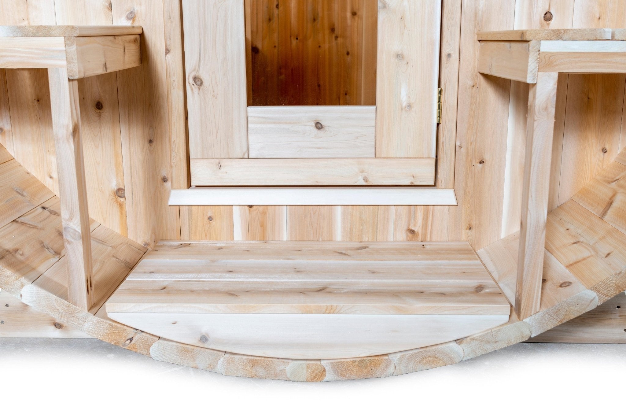 LeisureCraft Serenity Barrel Sauna – Fits 3-4 People-Dundalk Leisurecraft-InHouse Wellness