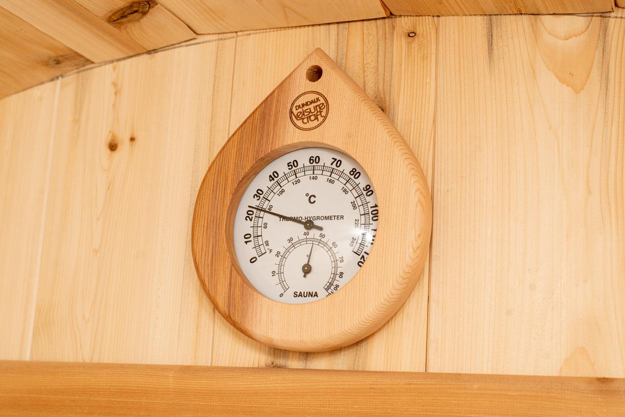 Leisurecraft Timber Harmony 4 Person Outdoor Barrel Sauna-Dundalk Leisurecraft-InHouse Wellness