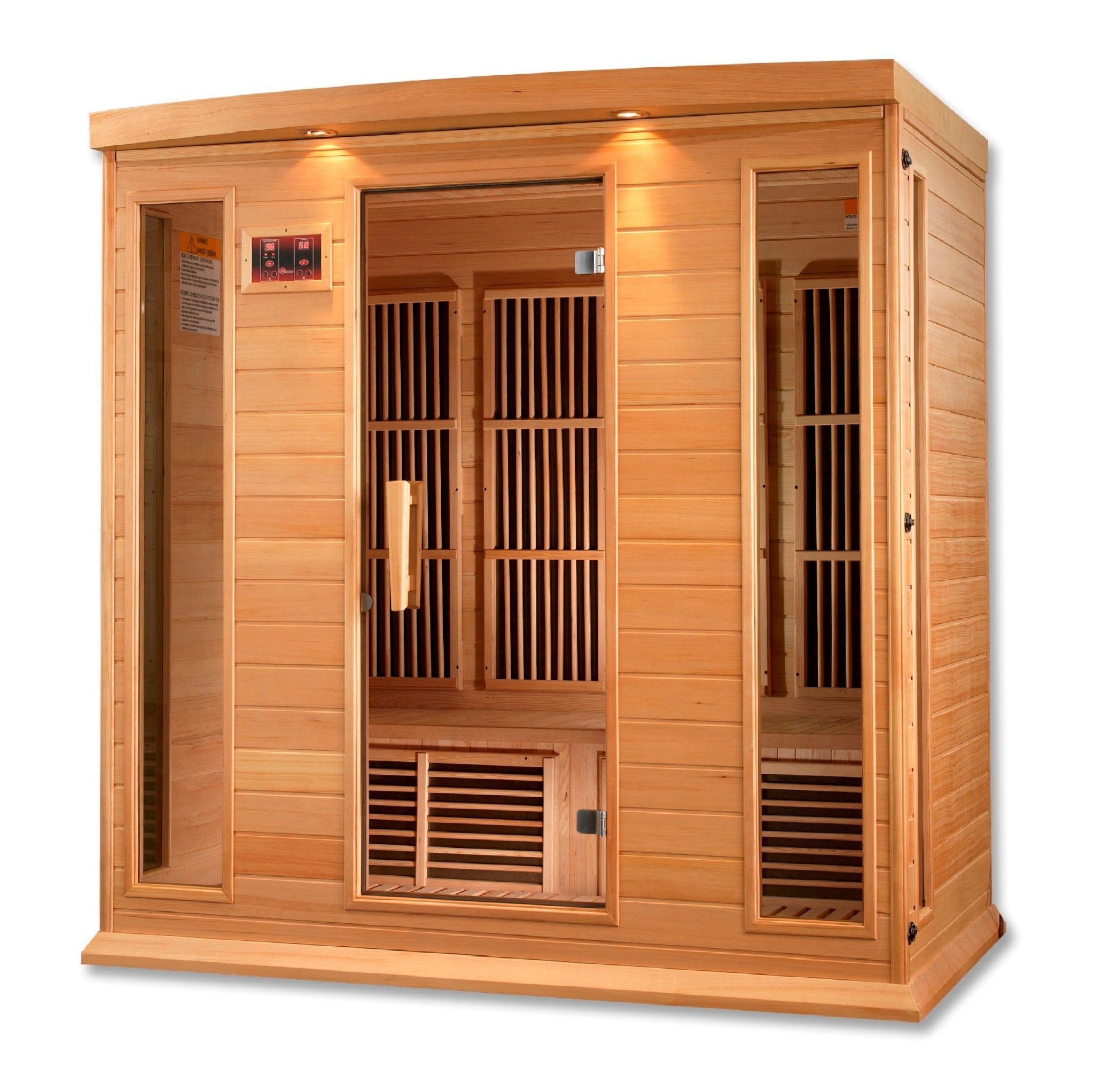 Maxxus 4-Person Low EMF FAR Infrared Sauna – Canadian Hemlock-Maxxus-InHouse Wellness