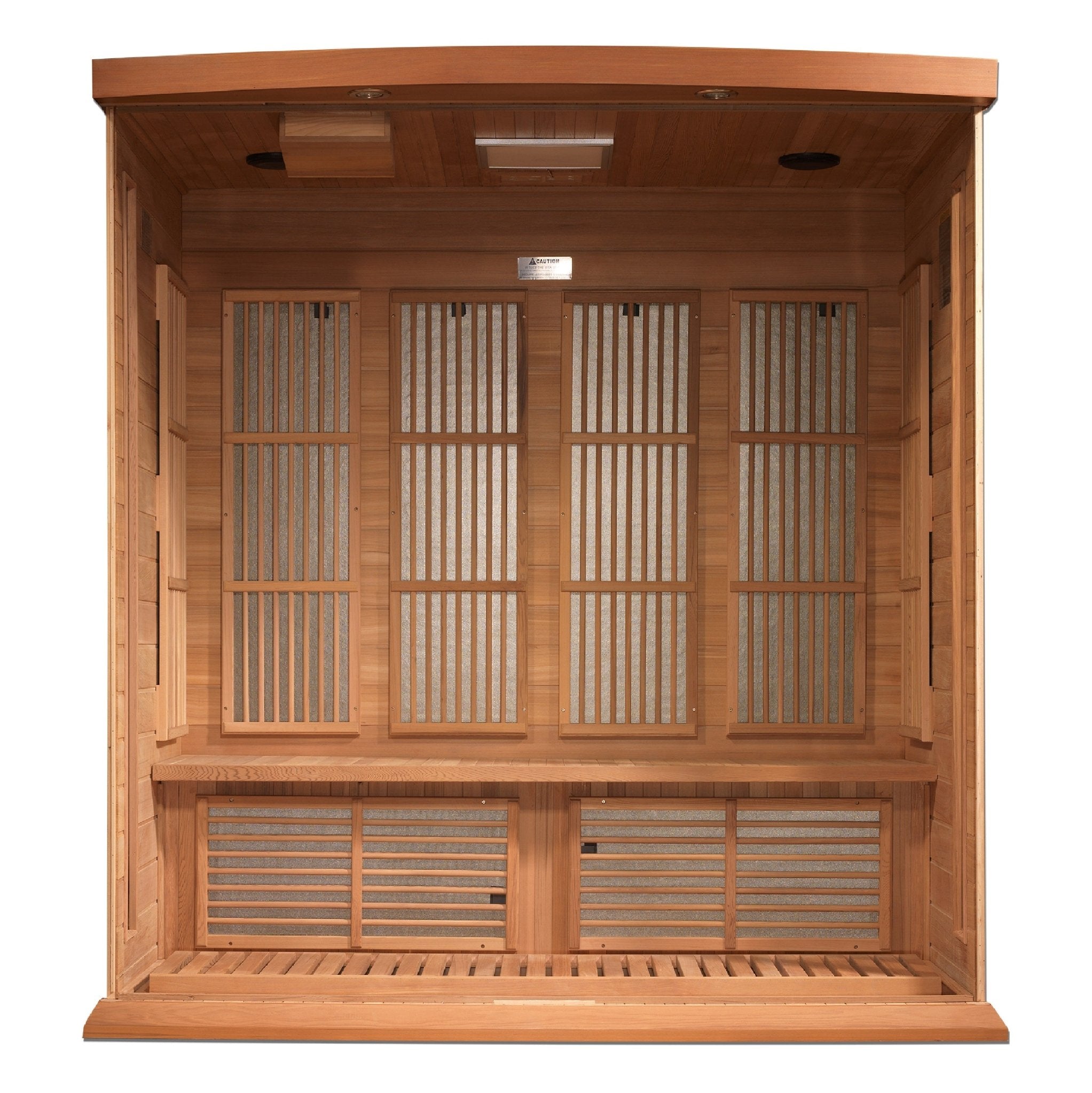 Maxxus 4-Person Low EMF FAR Infrared Sauna – Canadian Red Cedar-Maxxus-InHouse Wellness
