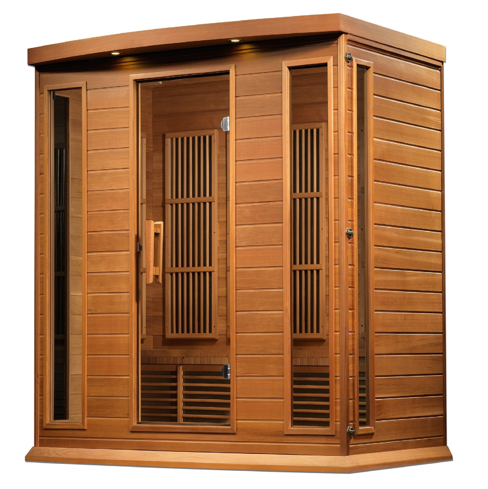 Maxxus 4-Person Low EMF FAR Infrared Sauna – Canadian Red Cedar-Maxxus-InHouse Wellness
