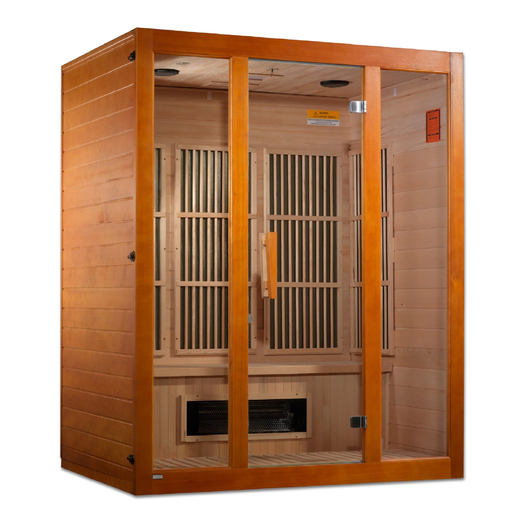 Maxxus "Alpine" Dual Tech 3 person Low EMF FAR Infrared Sauna Canadian Hemlock-Maxxus-InHouse Wellness