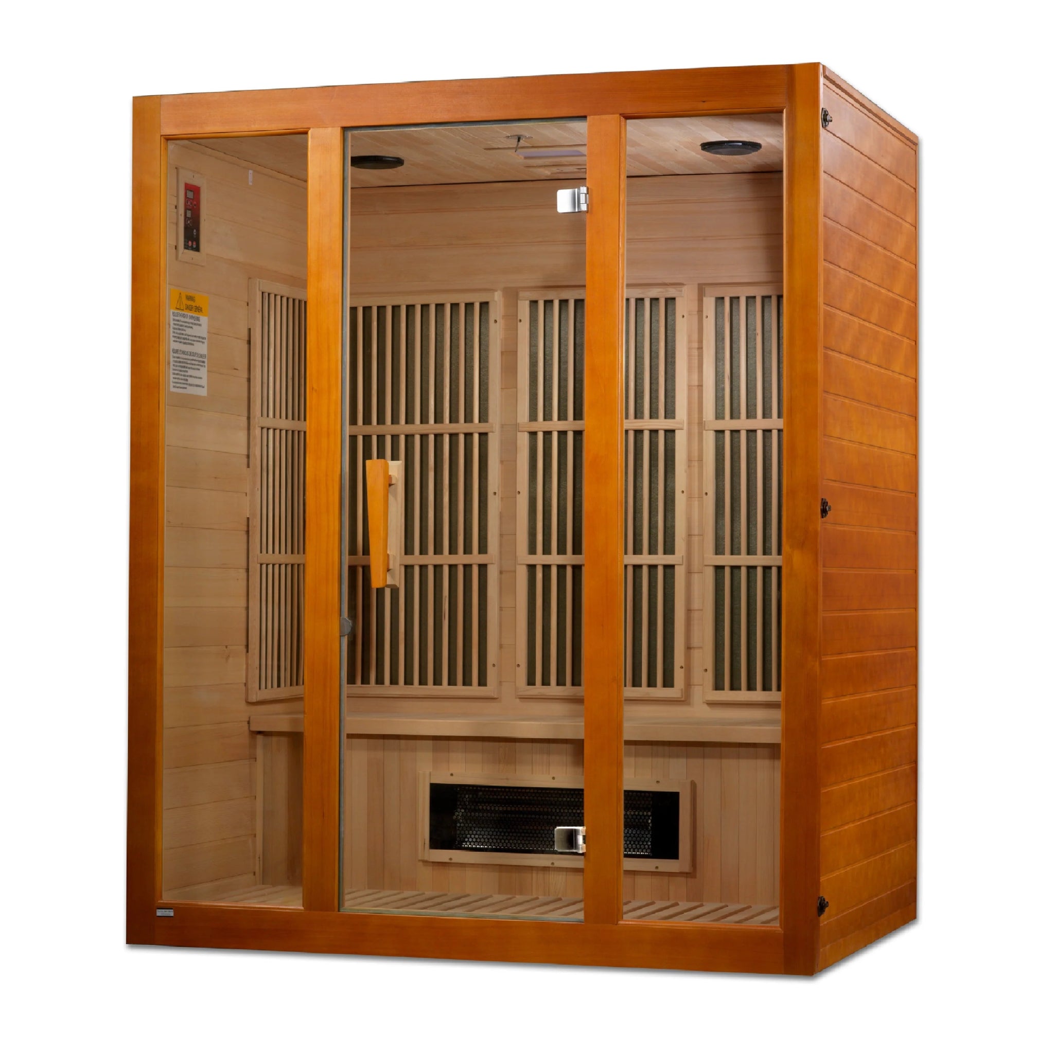 Maxxus "Alpine" Dual Tech 3 person Low EMF FAR Infrared Sauna Canadian Hemlock-Maxxus-InHouse Wellness