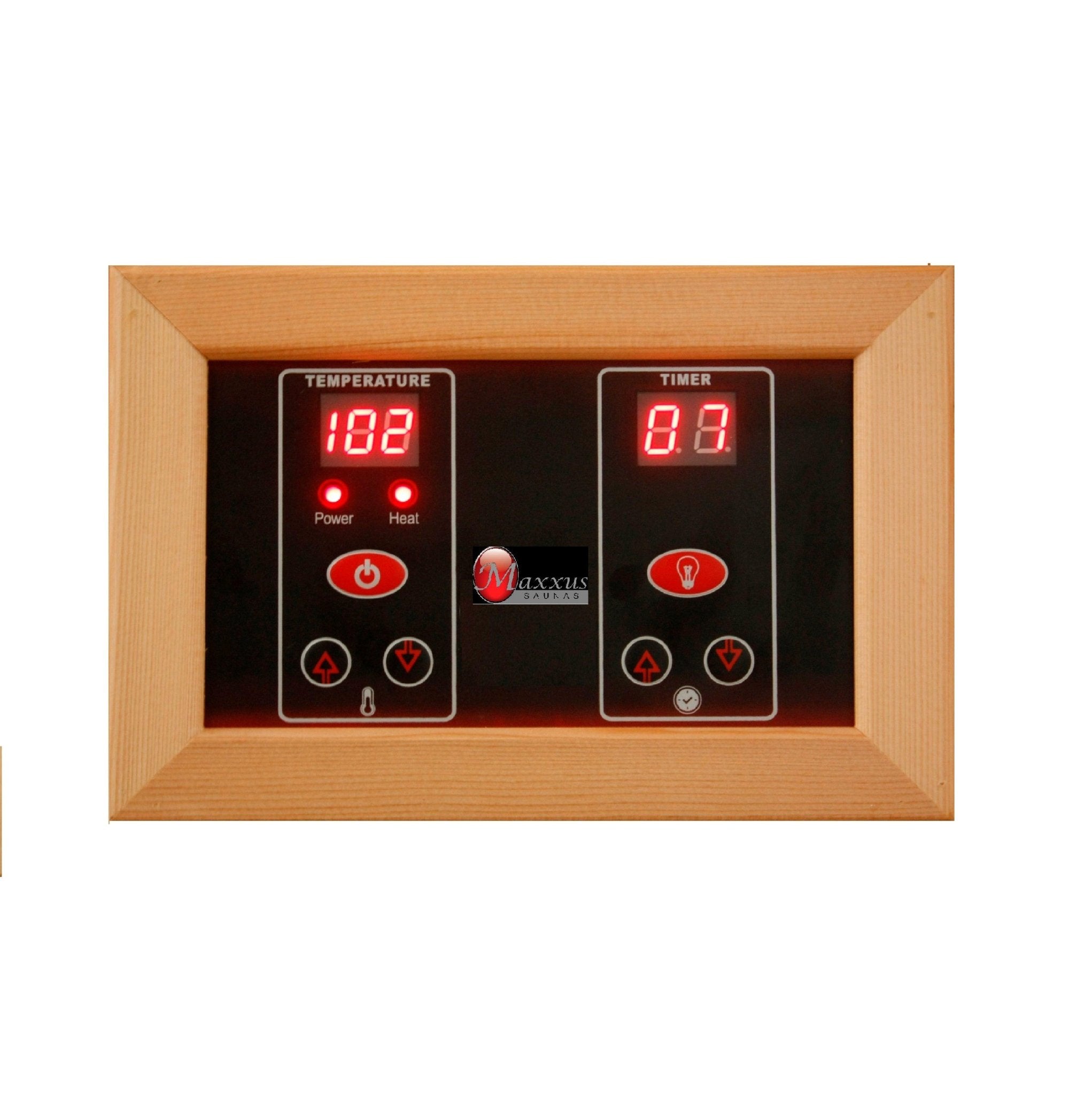 Maxxus Seattle 2-Person Infrared Sauna – Low EMF, Bluetooth Speakers, Red Light Therapy-Maxxus-InHouse Wellness