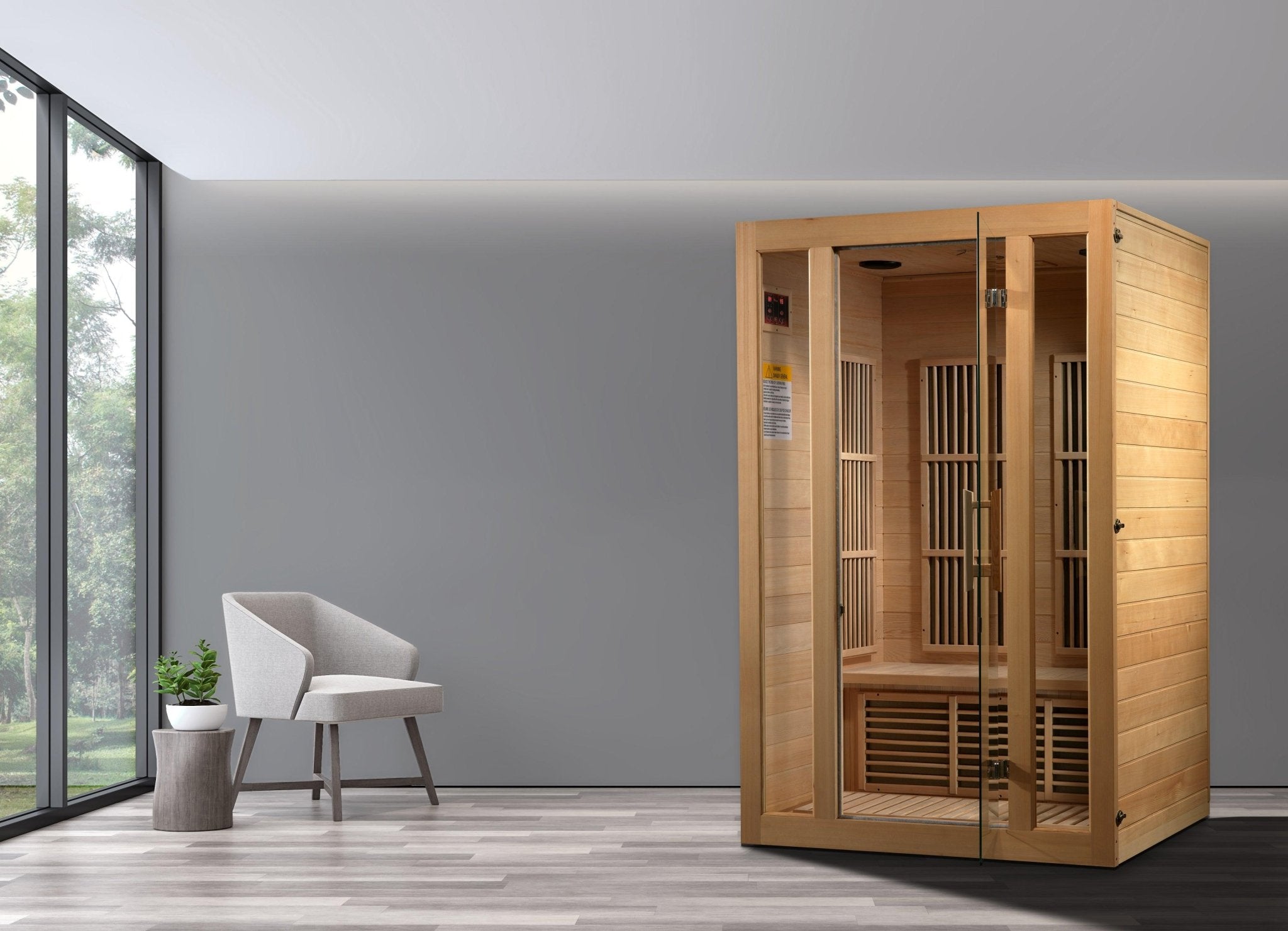 Maxxus Seattle 2-Person Infrared Sauna – Low EMF, Bluetooth Speakers, Red Light Therapy-Maxxus-InHouse Wellness