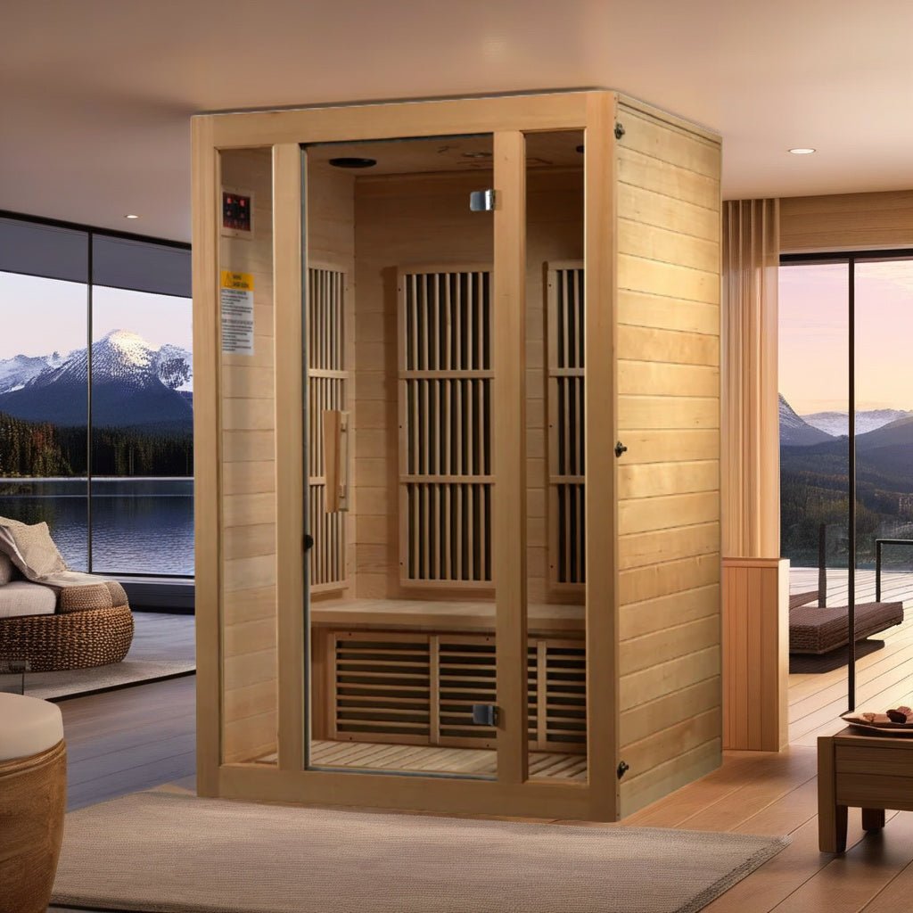 Maxxus Seattle 2-Person Infrared Sauna – Low EMF, Bluetooth Speakers, Red Light Therapy-Maxxus-InHouse Wellness
