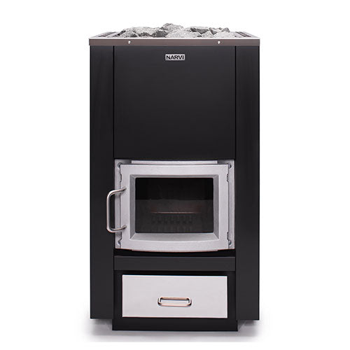 Narvi 30/50 Wood-Burning Sauna Stove – Up to 50kW for Large Sauna