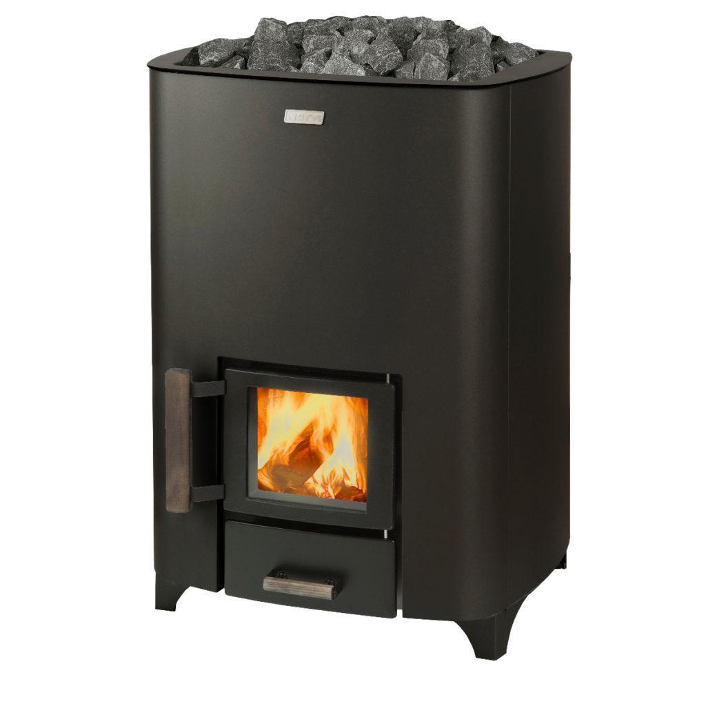 Narvi NC Black Wood Burning Heater-Dundalk Leisurecraft-InHouse Wellness