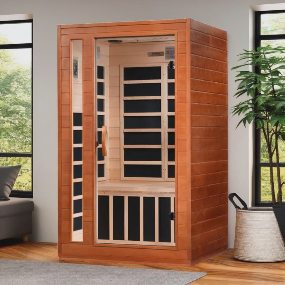 Dynamic Saunas Cardoba 2-Person Ultra Low EMF FAR Infrared Sauna
