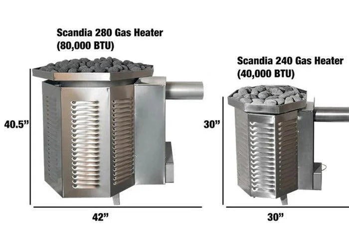 Scandia 40K BTU Gas Sauna Heater - Liquid Propane-Scandia Manufacturing-InHouse Wellness