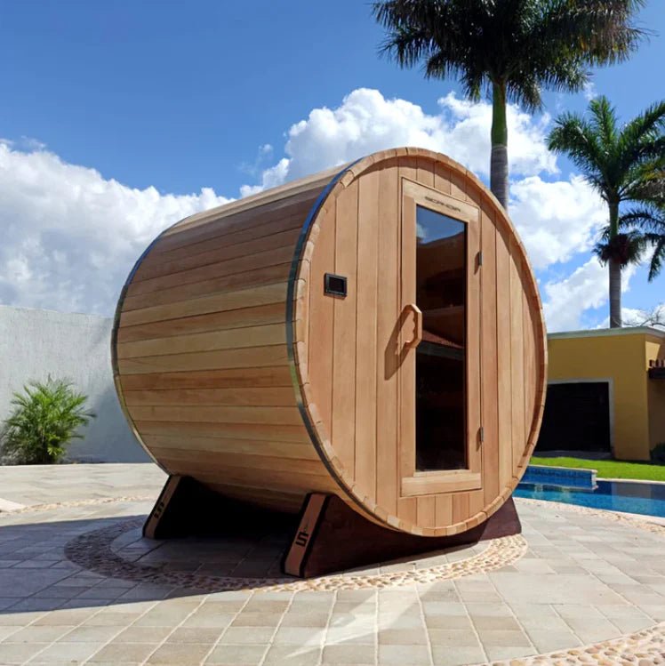Scandia Electric Barrel Sauna Kit – 8-Person Traditional Sauna for Relaxation & Wellness-Scandia-InHouse Wellness