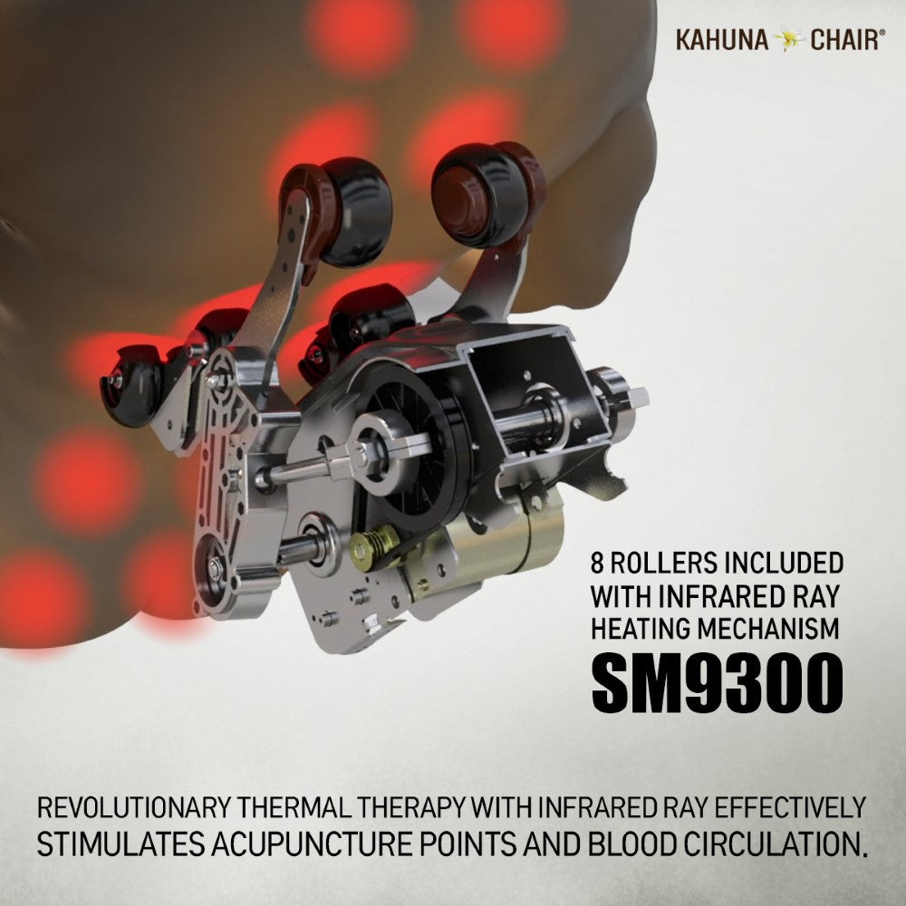 Kahuna Chair SM-9300 Premium 4D Massage Chair with Body Scan & Dual Heating