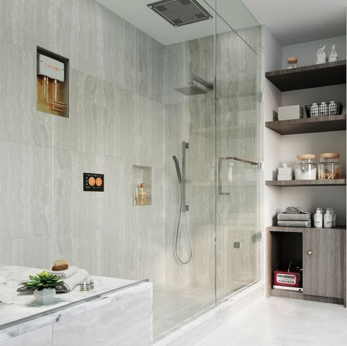 ThermaSol TWP10US Total Wellness Steam Shower Package – 10" ThermaTouch, Serenity 10 Rainhead, Digital Shower Valve, SteamVection Head