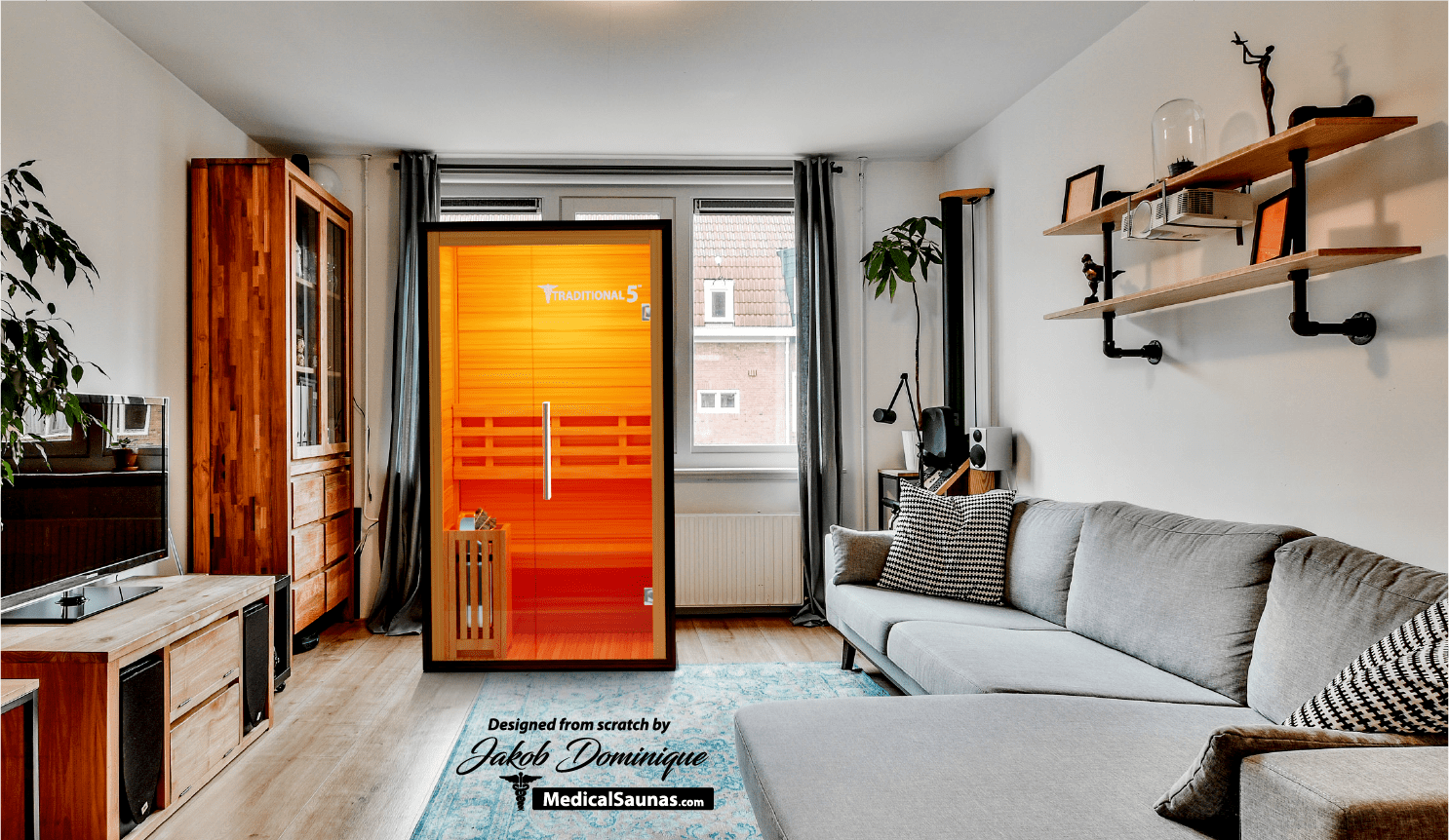 Traditional 5™ 2-Person Sauna - Steam Heat with 3D Therapy™-Medical Saunas-InHouse Wellness