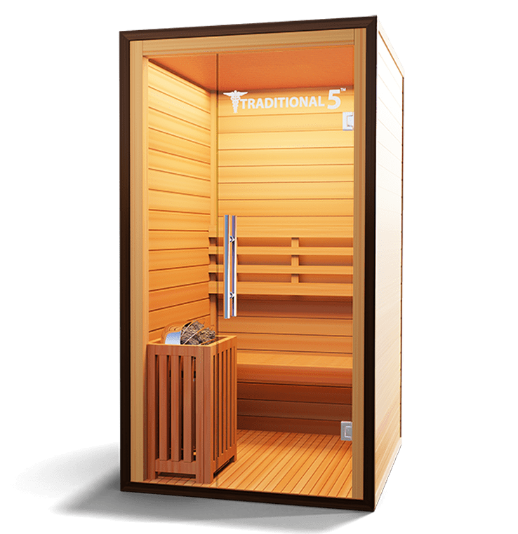 Traditional 5™ 2-Person Sauna - Steam Heat with 3D Therapy™-Medical Saunas-InHouse Wellness