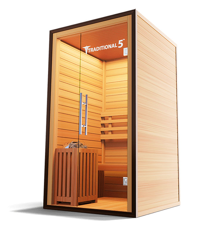 Traditional 5™ 2-Person Sauna - Steam Heat with 3D Therapy™-Medical Saunas-InHouse Wellness