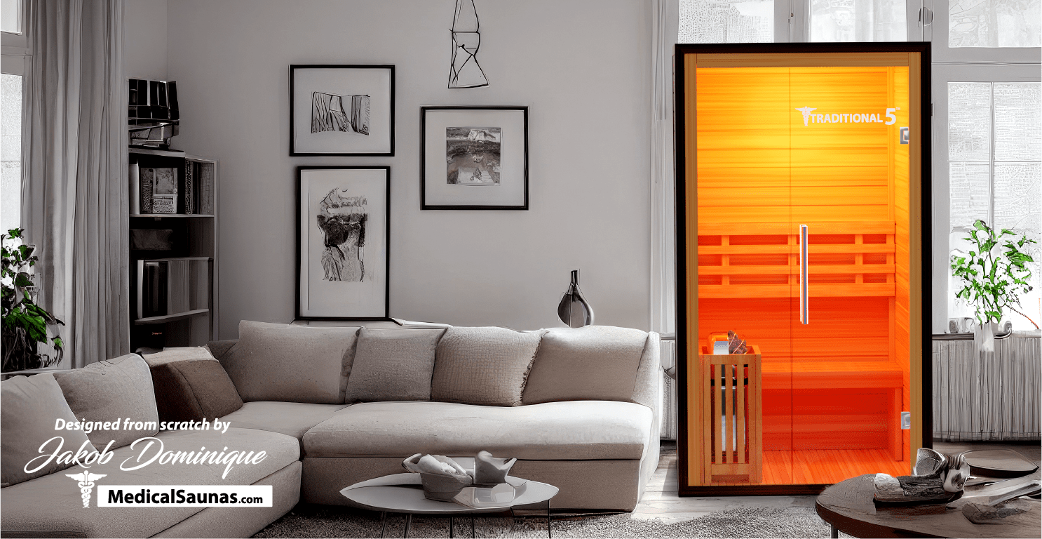 Traditional 5™ 2-Person Sauna - Steam Heat with 3D Therapy™-Medical Saunas-InHouse Wellness