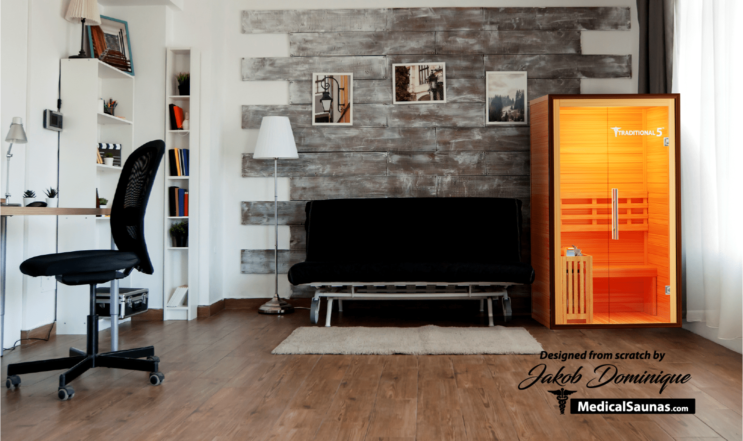 Traditional 5™ 2-Person Sauna - Steam Heat with 3D Therapy™-Medical Saunas-InHouse Wellness
