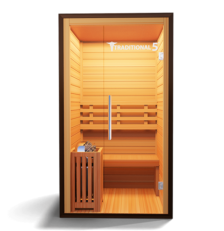 Traditional 5™ 2-Person Sauna - Steam Heat with 3D Therapy™-Medical Saunas-InHouse Wellness
